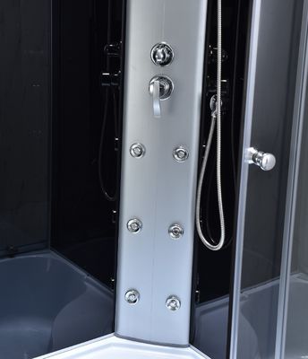 Recinto negro de la ducha del baño de 6m m 900x900x1900m m