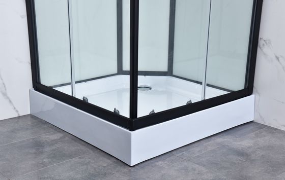 marco de aluminio del cubículo de cristal del cuarto de baño de 900x900x1900m m