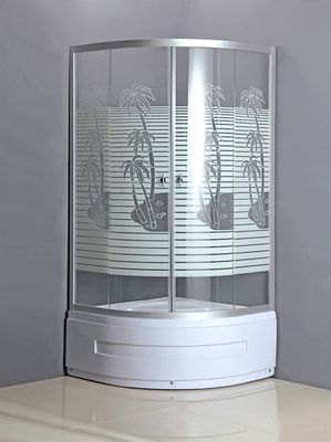 marco de aluminio del recinto de la esquina redondo de la ducha 800x800 de 5m m