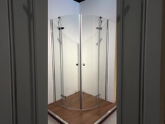 Unidades de ducha de esquina de vidrio redondo curvado 800x800x1900mm