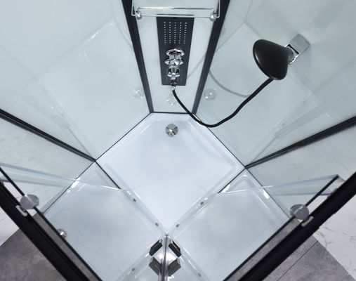 marco de aluminio del cubículo de cristal del cuarto de baño de 900x900x1900m m