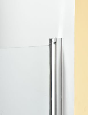 55&quot;” marco de aluminio de plata de cristal claro de la pantalla de ducha del pivote X47 6m m