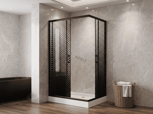 Fácil de instalar Mango de acero inoxidable Baño con bandeja